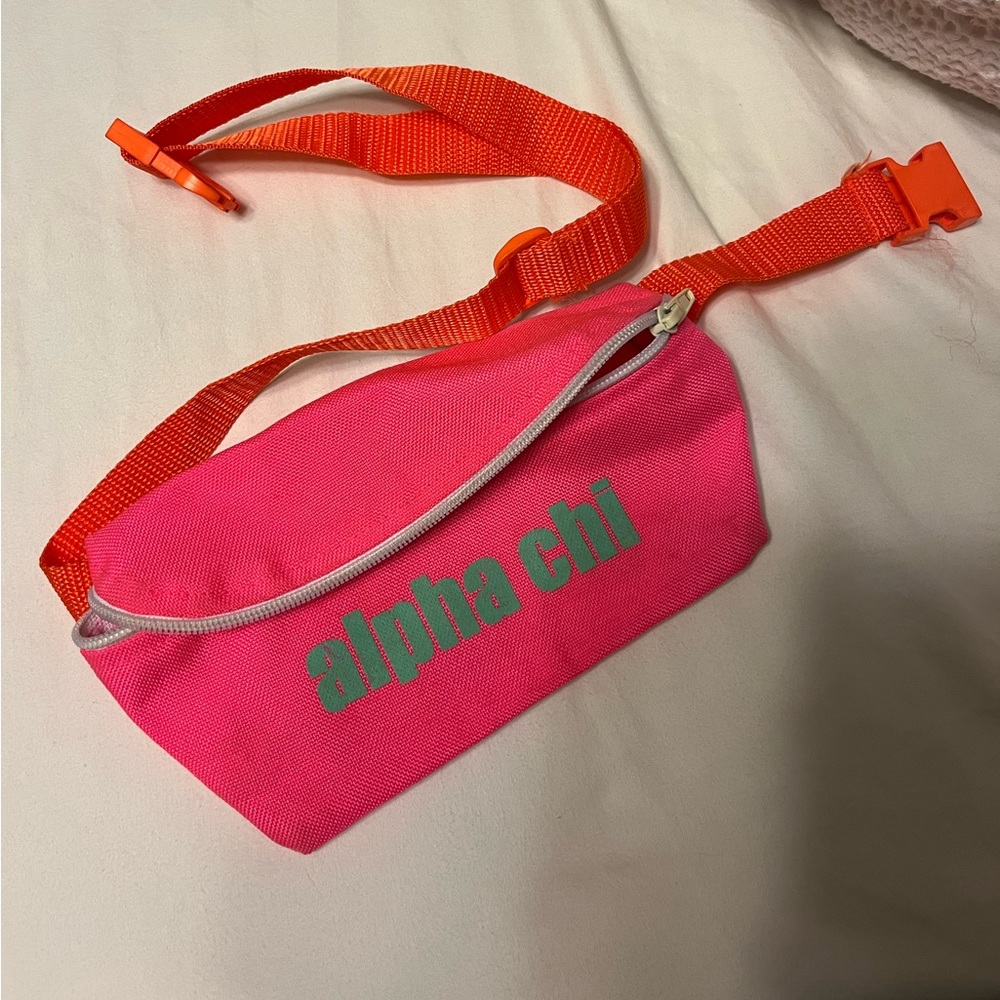 Alpha Chi Omega AXO Fanny pack iconic American Apparel Nylon Fanny Pack